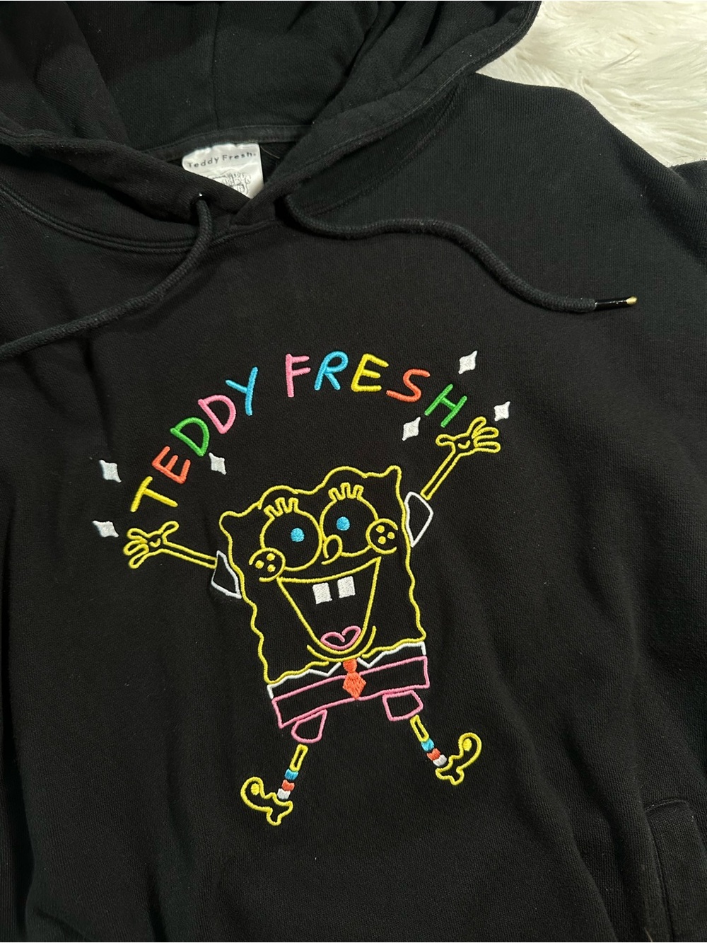Teddy Fresh • SpongeBob SquarePants Collab Embroidered Hoodie